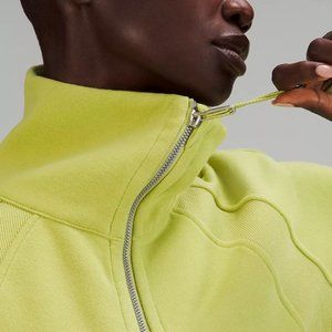 Nwt lululemon scuba oversized funnel neck Sz m/ l color bronze green